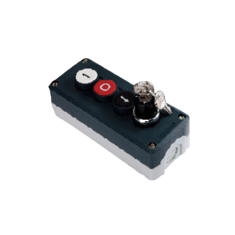 Lock three key button box